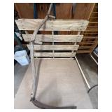 vintage agricultural scythe, complete tool