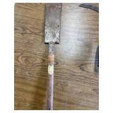 3-vintage agricultural sickles/saw