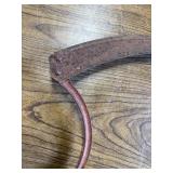 3-vintage agricultural sickles/saw