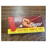 X-Acto knife set and an Ungar Electric Pencil set plus vintage level and skeleton keys