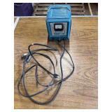 vintage Schauer B3612 battery charger, powers up