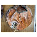 Lot of vintage baseball gloves.