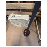 Reading light and square fan both power up