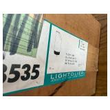 Floor lamp , powers up. Comes in box and wrapping