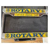 Rotary plates and Two briefcases