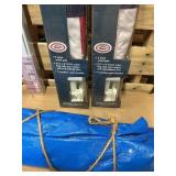 Mixed Household & Hardware Lot – Flag Sets, Light Fixtures, Gym Scooter & More