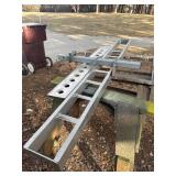 Aluminum hitch-mounted motorcycle carrier