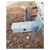 Aluminum hitch-mounted motorcycle carrier