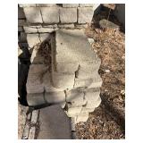 Huge lot of concrete landscape pavers or retaining wall blocks