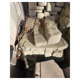Huge lot of concrete landscape pavers or retaining wall blocks
