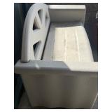 Rubbermaid resin outdoor storage bench