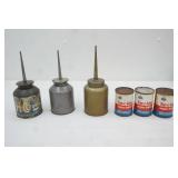 Vintage Metal Oil Cans