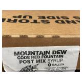 VT 5 - Mountain Dew Code Red Fountain Post Mix Syrup SN0771 - 3 Gallon