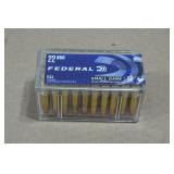 50 Federal .22 WMR 50 Gr JHP Ammo