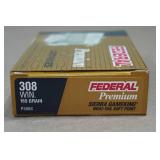 20 Federal Premium .308 Win 165 Gr Sierra Gameking BT SP Ammo
