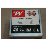 25 Winchester Super-X .410 Bore 2-1/2" 6 Shot Shotshells