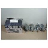 4-Pack Cupped Waterfowl Teal Duck Decoys