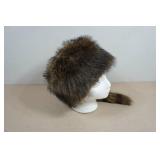 Faux Coon Skin Hat