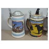 Vintage Beer Steins - Ducks Unlimited, Terry Redlin, Budweiser