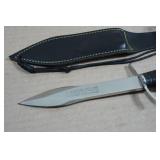 Antique Le Couteau Volant French Stainless Dagger with Sheath