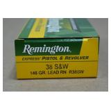 50 Remington Express .38 S&W 146 Gr Lead RN Ammo