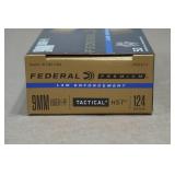 50 Federal Premium LE 9mm Luger +P 124 Gr Tactical HST Ammo
