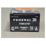 20 Federal Personal Defense .45 Auto 230 Gr Punch JHP Ammo