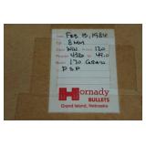 20 8mm Mauser 170 Gr PSP Ammo