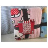 (A-2) 2 Throw Blankets 50" x 60" He...