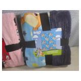 (A-2) 2 Throw Blankets 50" x 60" He...