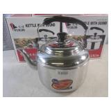 (F-0) 3 Stainless Steel Tea Pots wi...