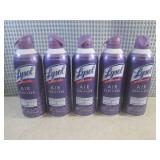 (CSB) 5 Cans of Lysol Air Sanitizer...