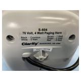 (2) Valcom FlexHorn Clarity S-604 Compact 70-Volt 4-Watt Paging Horn Loudspeakers