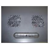 Middle Atlantic Audio Video (A/V) Equipment Rack with Lockable Smoked Glass Front, Lockable Sides and Back with (2) Fans and on Lockable Casters