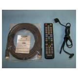 65" Samsung QB65R HDR 4K UHD (Ultra-High Def) Commercial Smart LED Display with Remote Control and HDMI Cable