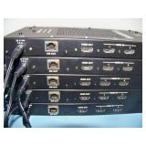 (2) Crestron CP3 3-Series Control Systems and (5) DM-TX-4KZ-202-C-M DM Transmitters - includes Power Supplies
