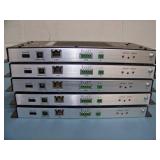 (2) Crestron CP3 3-Series Control Systems and (5) DM-TX-4KZ-202-C-M DM Transmitters - includes Power Supplies