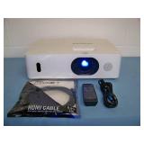 Hitachi CP-WU5505 WUXGA 5000-Lumen HD Home Theater LCD Projector / Projection System with Remote Control and HDMI Cable