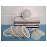 (4) Phase Technologies CI-6.0 IX QM Round Flush Mount In-Ceiling Speakers / Loudspeakers with Grilles and Mounting Rings - NEW IN BOX