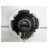 (4) Phase Technologies CI-6.0 IX QM Round Flush Mount In-Ceiling Speakers / Loudspeakers with Grilles and Mounting Rings - NEW IN BOX