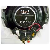 (4) Phase Technologies CI-6.0 IX QM Round Flush Mount In-Ceiling Speakers / Loudspeakers with Grilles and Mounting Rings - NEW IN BOX