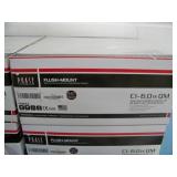 (4) Phase Technologies CI-6.0 IX QM Round Flush Mount In-Ceiling Speakers / Loudspeakers with Grilles and Mounting Rings - NEW IN BOX