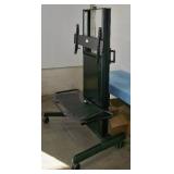 Chief XPA1UB Extra-Large Manual Height Adjustable Mobile Rolling AV Cart for Flat Panel Displays / Monitors up to 100"
