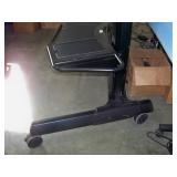 Chief XPA1UB Extra-Large Manual Height Adjustable Mobile Rolling AV Cart for Flat Panel Displays / Monitors up to 100"