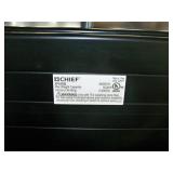 Chief XPA1UB Extra-Large Manual Height Adjustable Mobile Rolling AV Cart for Flat Panel Displays / Monitors up to 100"