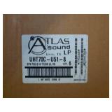 (4) Atlas Sound / AtlasIED UHT-70-C Speakers 8" Fire Signaling In-Ceiling Audio Speakers with 70V Transformer - NEW IN BOX