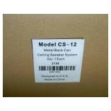 (4) Audio Enhancement CS-12 Advanced Round White 50-Watt Pro Audio Ceiling Speakers - NEW IN BOX