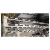 OEM Commercial Dumbbell Rock ( Used). Dimensions: 100"L x 20"W x 34"H