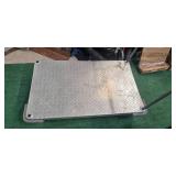 Industrial Aluminum Cart (USED, but Good): Dimension: 48"L x 28"W x 37"H