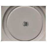 Spode Wildlife Transferware Dinnerware Set - Brown Floral Border with Birds & Animals